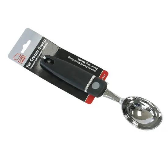 Chef Craft Heavy Duty Chrome Plated Easy Grip Ice Cream Scoop {3}