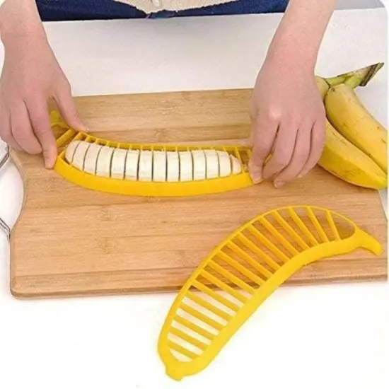 Hutzler Banana Slicer - Easy To Use Plastic Banana Fuit Cutter {3}