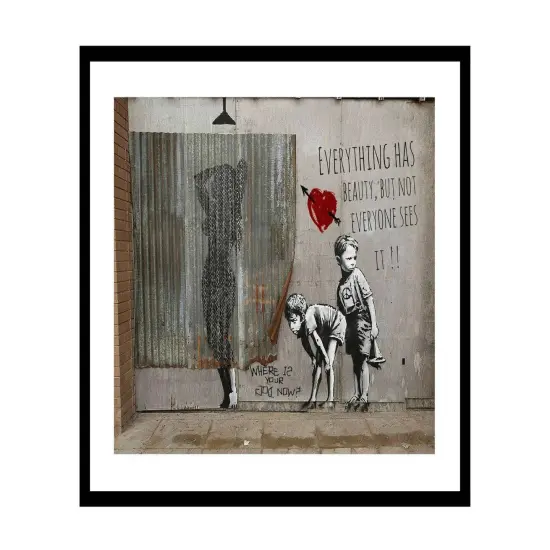 Funny Framed Bathroom Art Print - Humorous Wall Decor for Your Restroom {1}