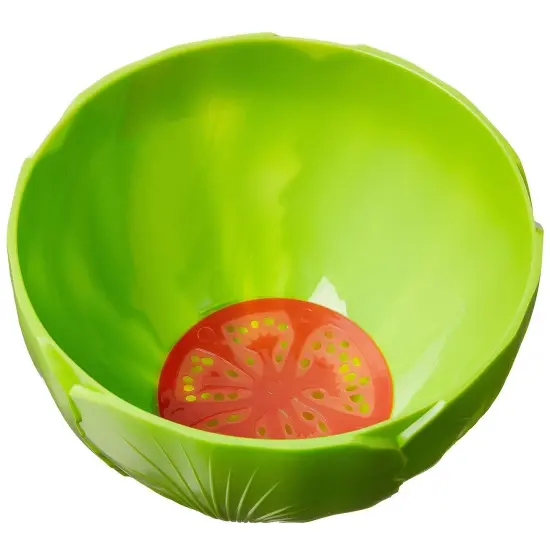 Hutzler Salad Saver Storage Bowl with Lid - Keeps Lettuce, Spinach & Kale Fresh Longer {4}