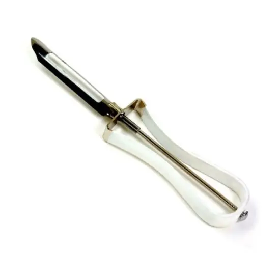 Norpro Classic Non-Slip PVC Coated Handle Stainless Steel Vegetable Peeler {1}