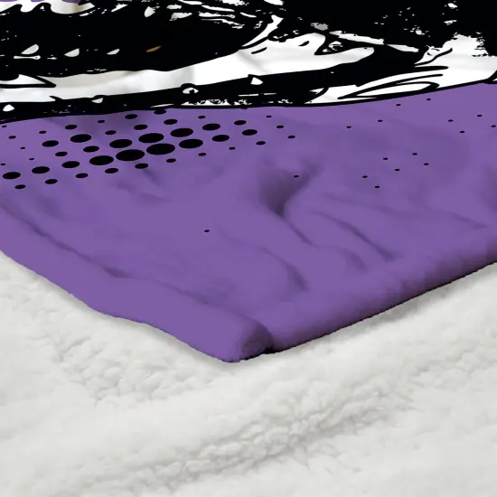 Warner Brothers Beetlejuice Silk Touch Sherpa Throw Blanket I Hate Sandworms {5}