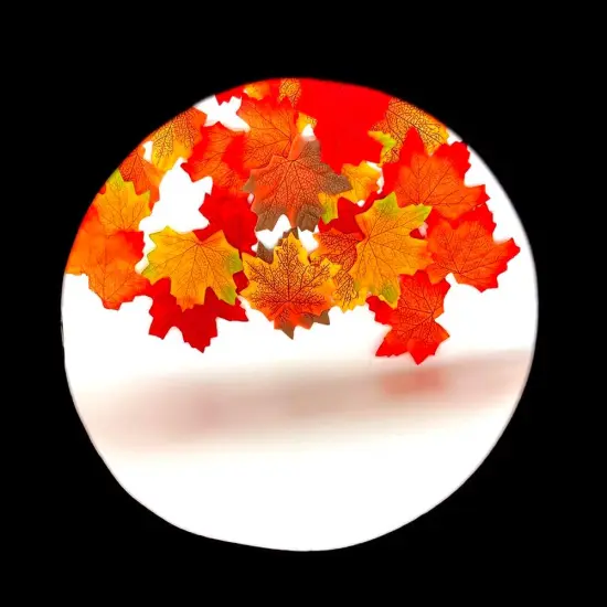 250PCS Multicolor Color Artificial Maple Leaves {1}