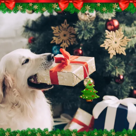 Wooden Christmas Tree Ornaments to Paint Christmas Thanksgiving Decoration Cutouts Unfinished 24PCS 3.5 x 3 inches, DIY Blank Unfinished Christmastree Wood Discs Ornament for Home Crafts Hanging {3}