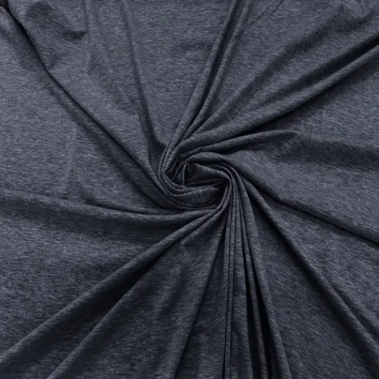 1 Yard Light Denim Blue Two Tone Cotton Jersey Spandex Knit Fabric Combines Style, Softness & Flexibility 60" Width {1}