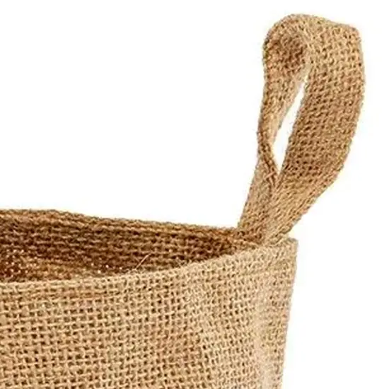 Small Burlap Basket 4.5" x 4.5" x 4.5" Charming and Durable {4}