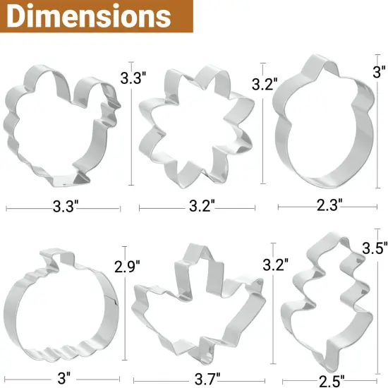 Cookie Cutters 5 Pcs Heart Cookie Cutters 2'' to 4'' for Valentine's Day {3}