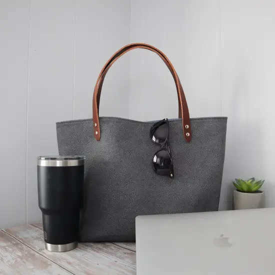 Crosscut Sewing Co.&reg; Market Tote Bag Sewing Project Kit for Beginners with Fabric, Instructions and Video Waved {4}