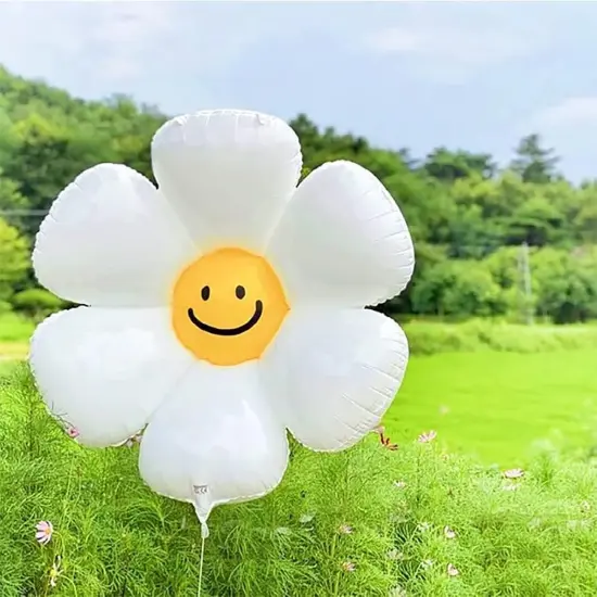 2pcs Daisy Balloons, Birthday Party Decorations,3D Mylar Foil Letter Birthday Balloons {2}