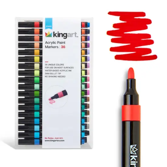 KINGART&reg; Acrylic Paint Markers 36 Colors {1}