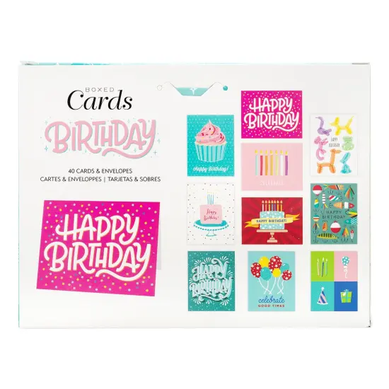 American Crafts Blank Birthday Cards with Envelopes - 40 pack {4}
