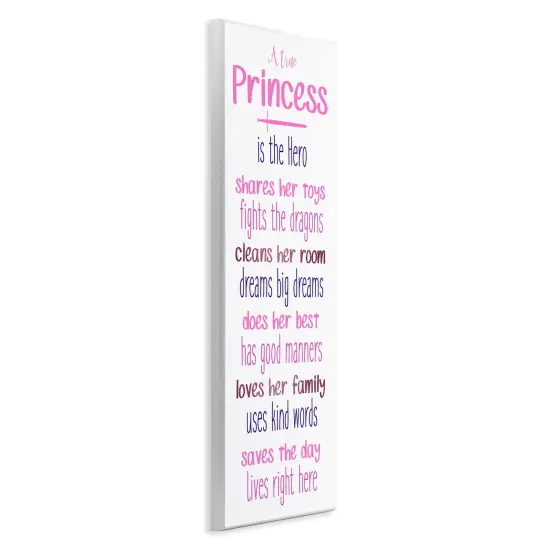 Stupell Industries True Princess Is The Hero Wall Plaque By Kim Allen {3}
