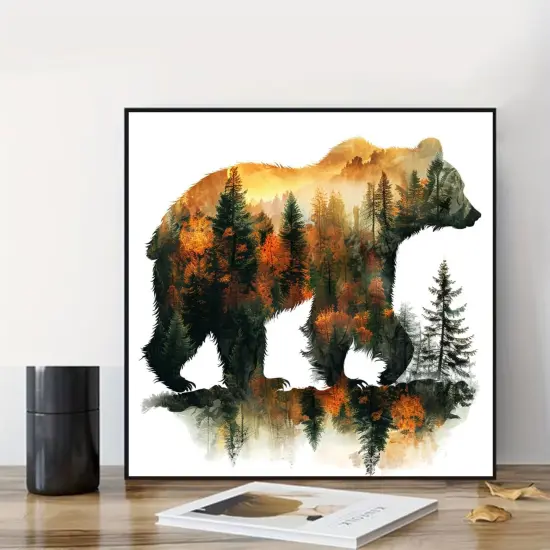 DIY Forest Bear Diamond Painting Kits {2}