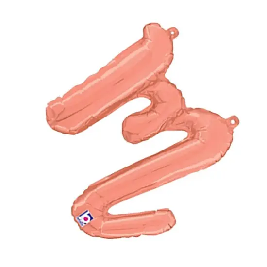 Betallic&reg; 14 inch Script Letter M Rose Gold Air Fill Only {4}