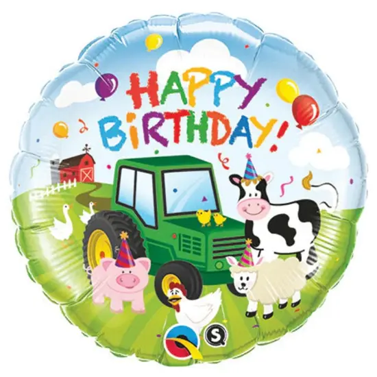 18" Birthday Barnyard Foil Balloon Farm Themed Party Decor {1}