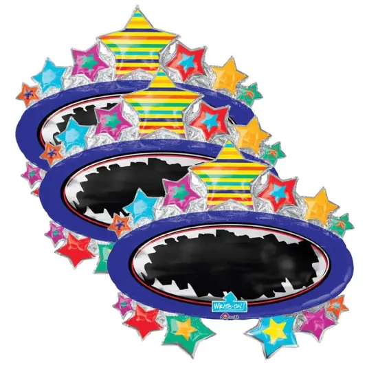 Anagram&reg; 31 Inch Bright Star Black Board Balloon {5}