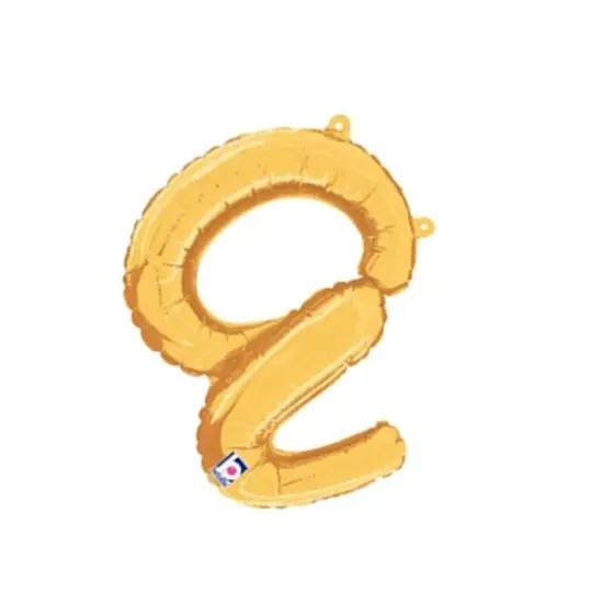 Betallic&reg; 14 inch Script Letter A Gold Air Fill Only {4}