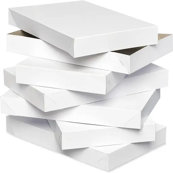 White Shirt Boxes with Lids, 14.75" x 9.5", (6-Count) {1}