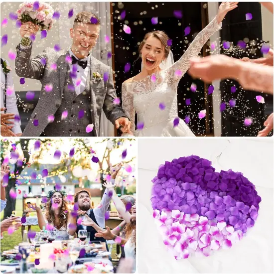 3000 Pcs Rose Petals, Rose Petals for Wedding, Artificial Flower Petals {2}