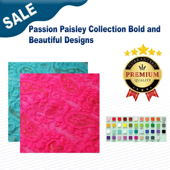 Passion Paisley Collection Bold and Beautiful Designs LT Pink {2}