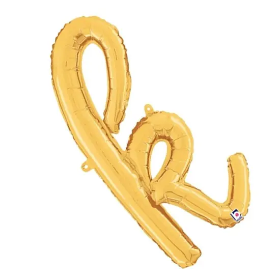 Betallic&reg; 24 inch Script Letter L Gold Air Fill Only {6}