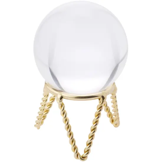 Bard's Brass-toned Egg Stand/Holder, Twisted Wire Leg, 1.375" Diameter {3}