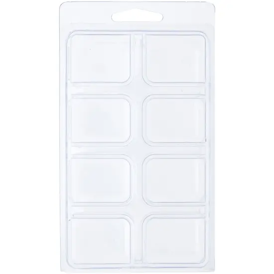 Collecting Warehouse Clear Plastic Clamshell Package / Storage Container with 8 Compartments, 0.75" H x 1.125" W x 1" D {1}