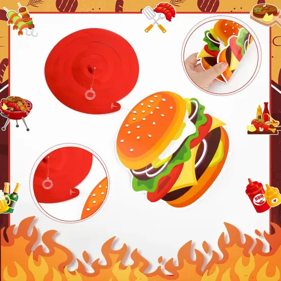 30Pcs Summer BBQ Picnic Party Hanging Swirls Decor BBQ Baby Shower Summer Carnival Decorations {5}