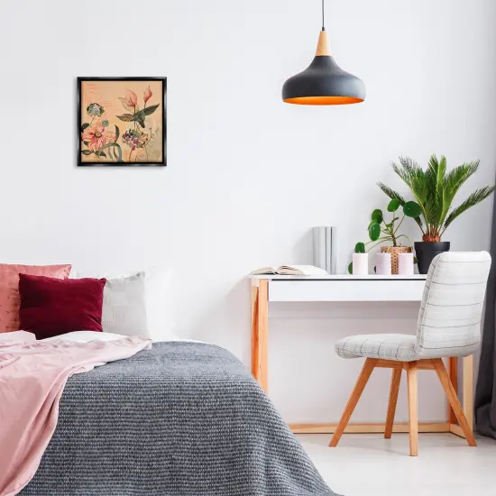 Stupell Industries Tropical Foliage & Blooms Floating Frame Design by Dusza {2}