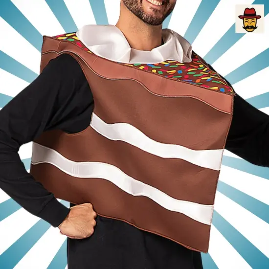 Slice of Chocolate Cake Costume Funny Dessert Tunic {3}