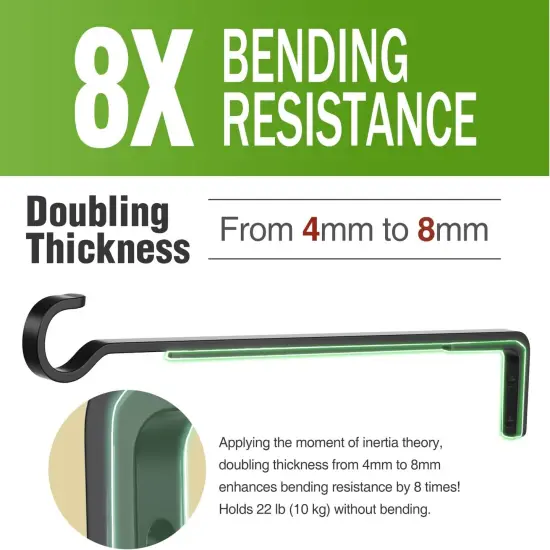 14.17 Inch Black Heavy Duty Outdoor Plant {3}