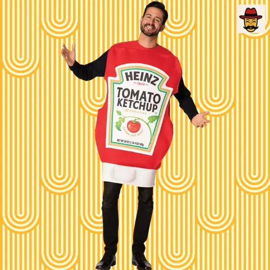 Heinz Ketchup Squeeze Bottle Costume Ideal for Parties and Festive Gatherings {1}