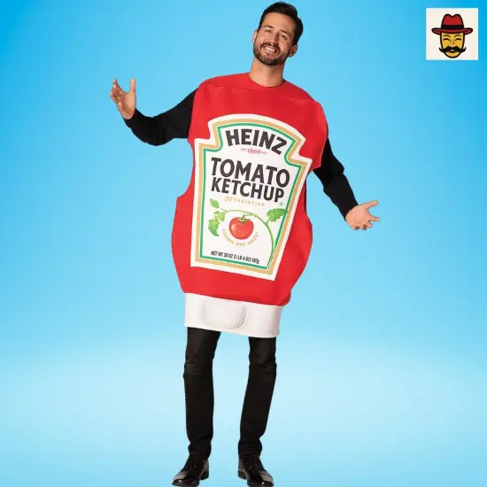 Heinz Ketchup Squeeze Bottle Costume Ideal for Parties and Festive Gatherings {3}