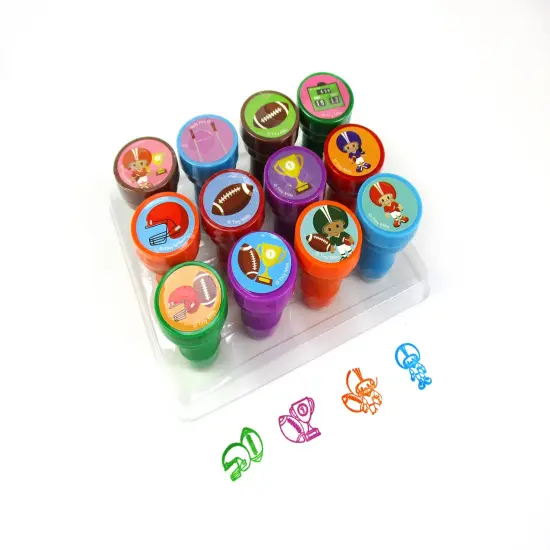 TINYMILLS Football 12 Pcs Stamp Kit {2}