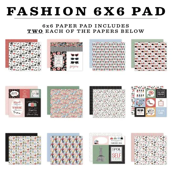 Echo Park Double-Sided Paper Pad 6"X6"-Fashion {3}