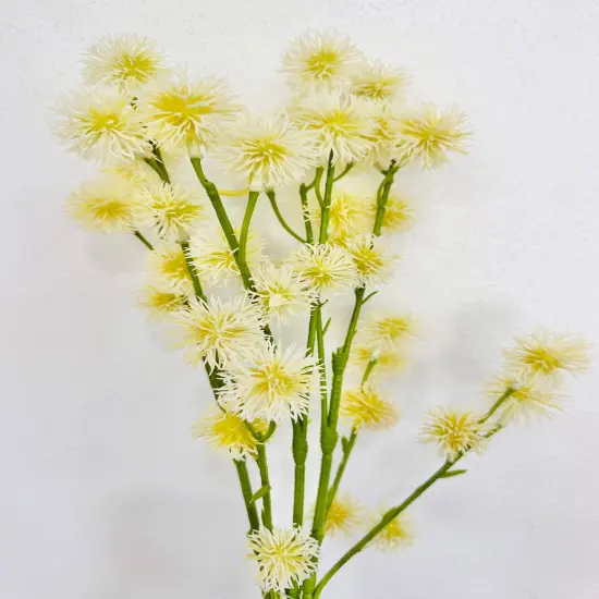 24" Artificial White Thistle Stems &ndash; Faux Floral Bundle for Arrangements, Bouquets & Wreath Making-FBT230-WH {2}