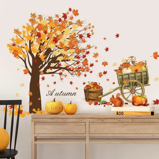 Fall Thanksgiving Wall Decals {4}