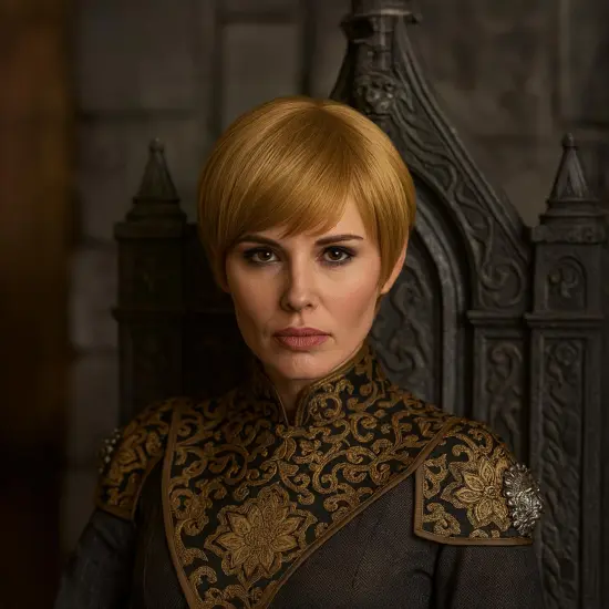 Medieval Queen Adult Costume Wig | Dark Blonde {4}