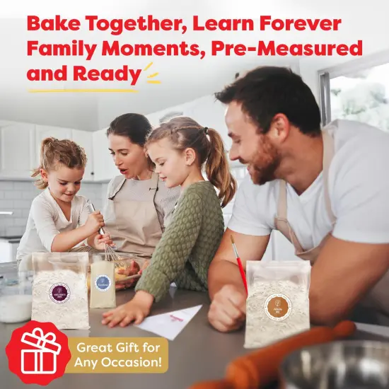 Baketivity Masterpiece Cookies Kids Baking Kit - Cooking Kit for Kids with Premeasured Ingredients, Step by Step Instructions, Paint Brushes, Art Lessons -... {6}