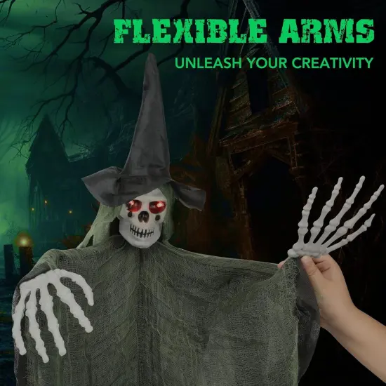 3 Packs - Sound Talking Ghost Halloween Decor {4}