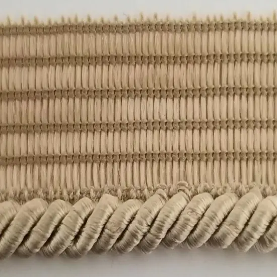 Twist Cord with Lip Piping Trimming - 8 Yards- Many Colors Available! Beige {1}