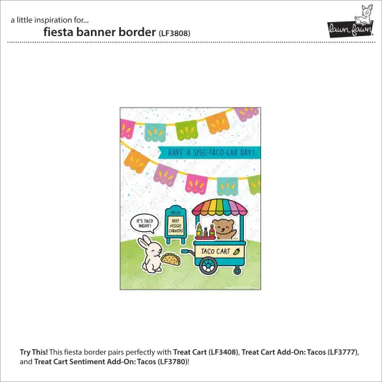 Lawn Cuts Custom Craft Die-Fiesta Banner Border {3}