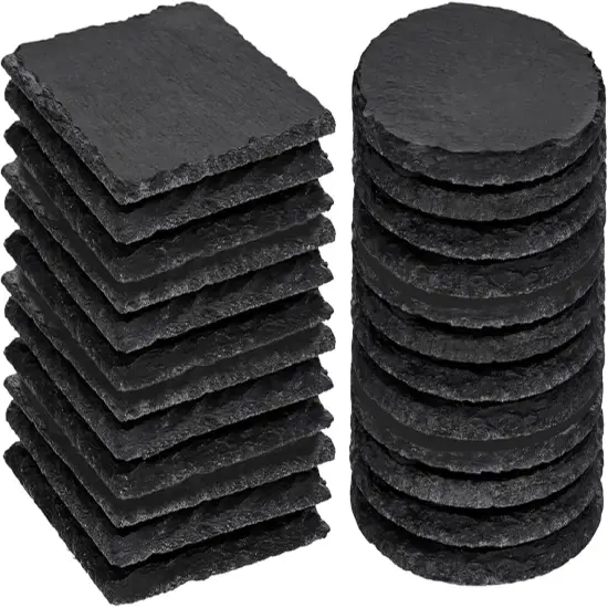 24 Pcs Slate Coasters {1}