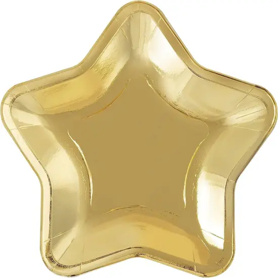 Modern Christmas Star Shaped Appetizer Plates - 8ct {1}