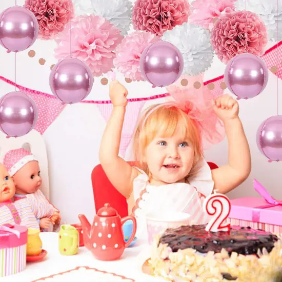 10 pcs Light Pink 4D balloon(Light Pink) {4}