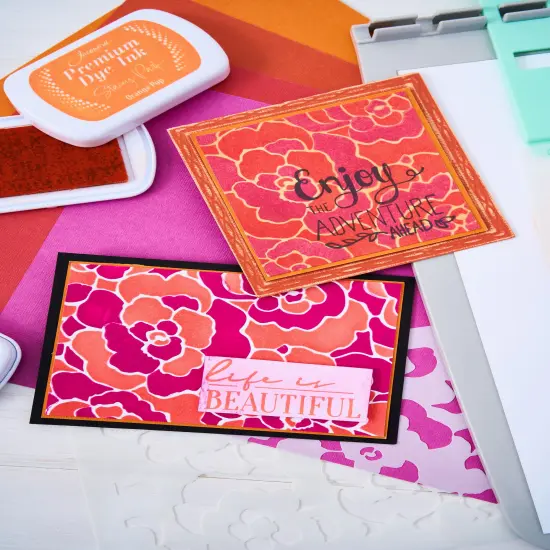 Sizzix A6 Cosmopolitan Stencil By Stacey Park 2/Pkg-Sunday In The Park #2 {5}