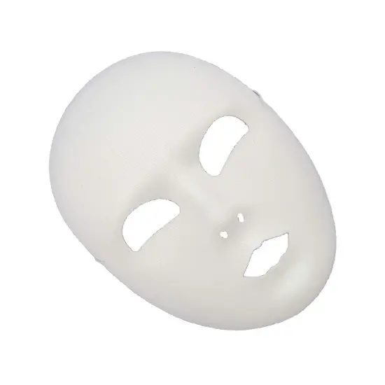 Plain White Face Mask {5}