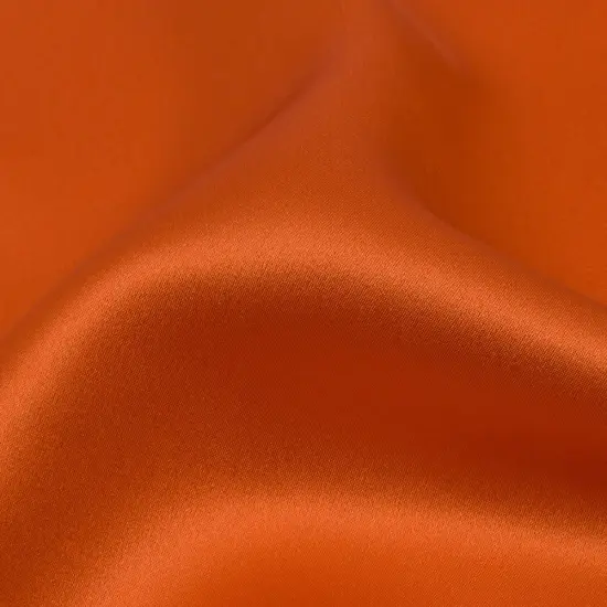 1 Yard Luxury Burnt Orange Silk Charmeuse 44" Wide Drapey Fabric for Formal Wear & Couture {3}