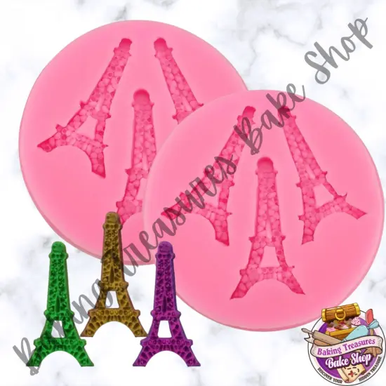 Eiffel Tower Trio Silicone mold {1}