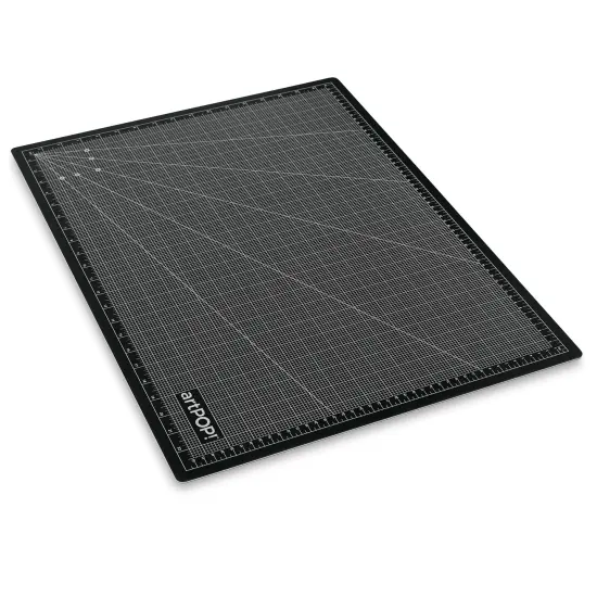 artPOP! Self Healing Cutting Mat, 18 x 24 inches, Grey and Black, Double-Sided with Grid, Non-Slip Surface for Fabric, Crafting, Scrapbooking, Sewing, Journals {2}